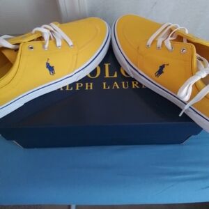 Polo by Ralph Lauren Men's Bright Yellow Sneakers